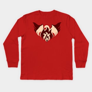 Transformed Through Flame Kids Long Sleeve T-Shirt